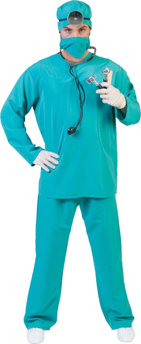 Dokter & Tandarts Kostuum | Trauma Chirurg Academisch Ziekenhuis Kostuum | Maat 60-62 | Carnaval kostuum | Verkleedkleding